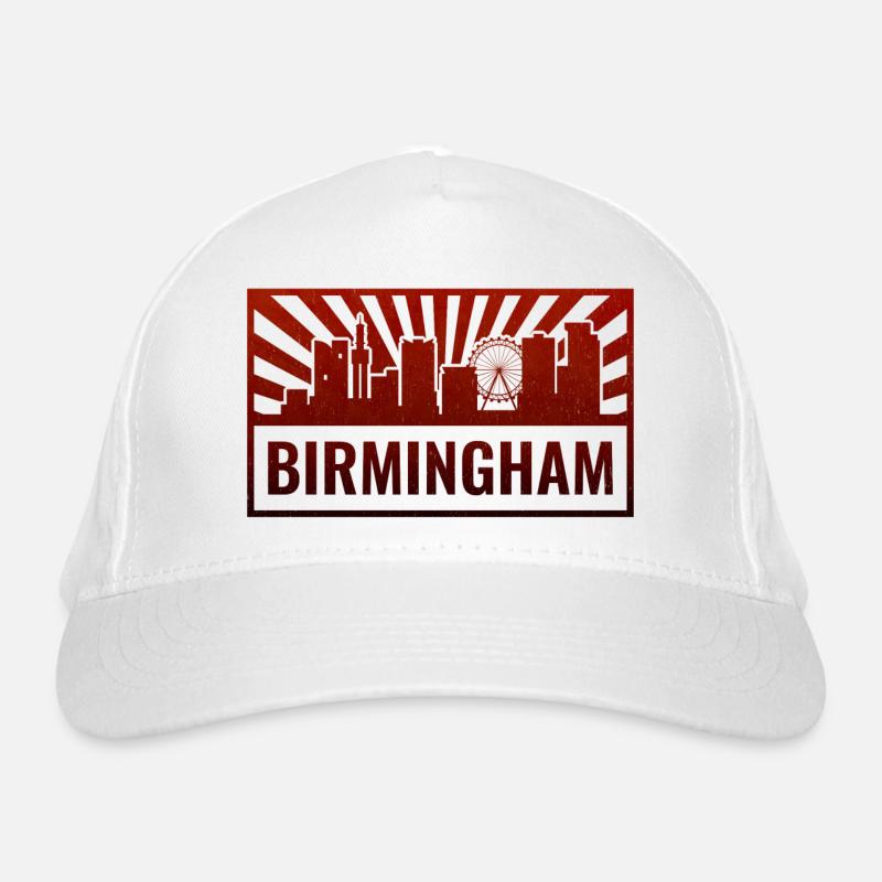 Birmingham Skyline Silhouette Organic Baseball Cap