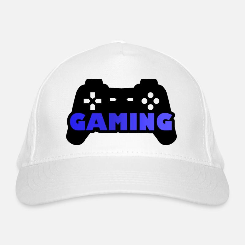 Blue Joystick Gaming Organic Baseball Cap