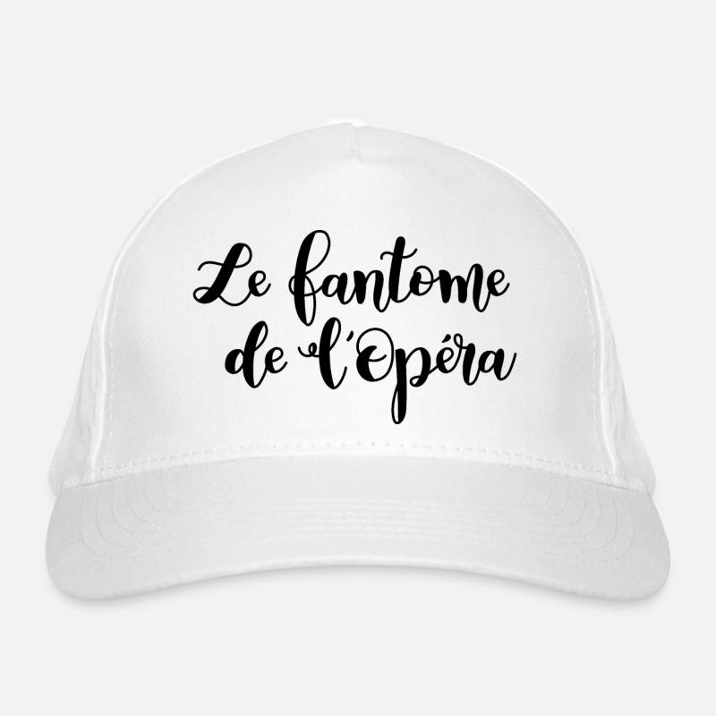 fantome de l'opera lettrage Casquette classique bio