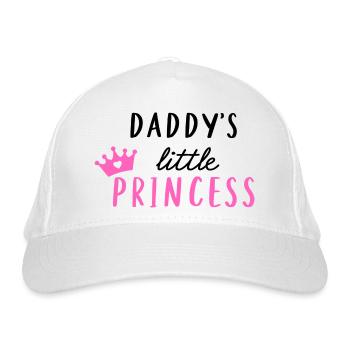 daddy's little princess - Organic Baseball Cap - white - Front