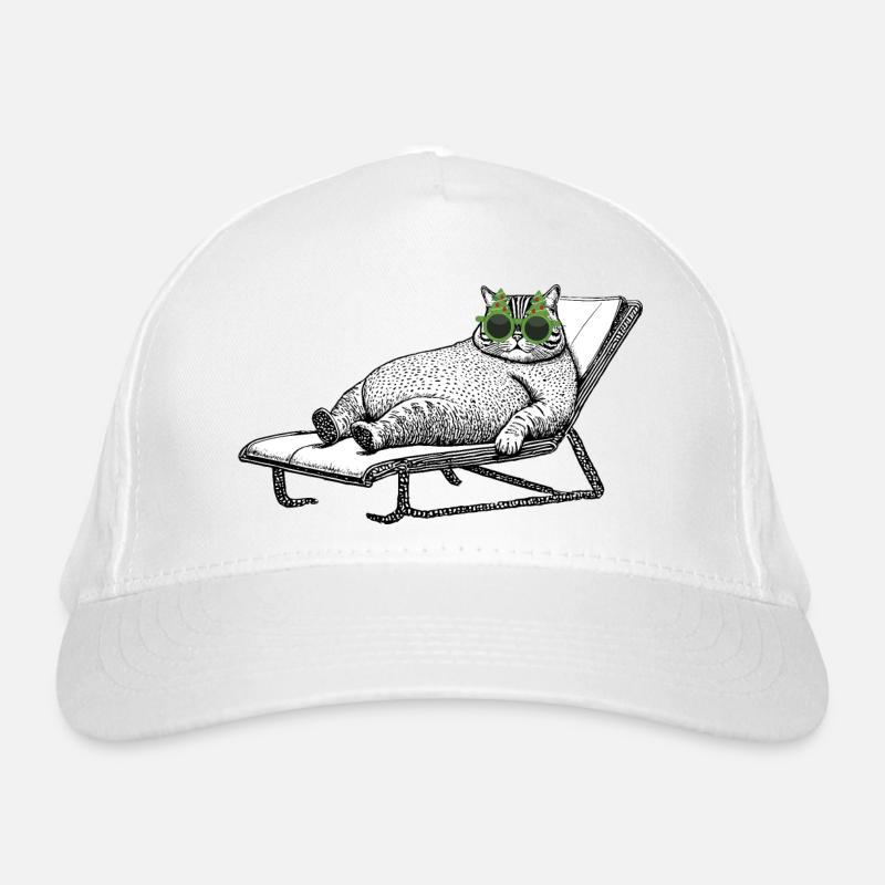Cat Vacation Organic Baseball Cap