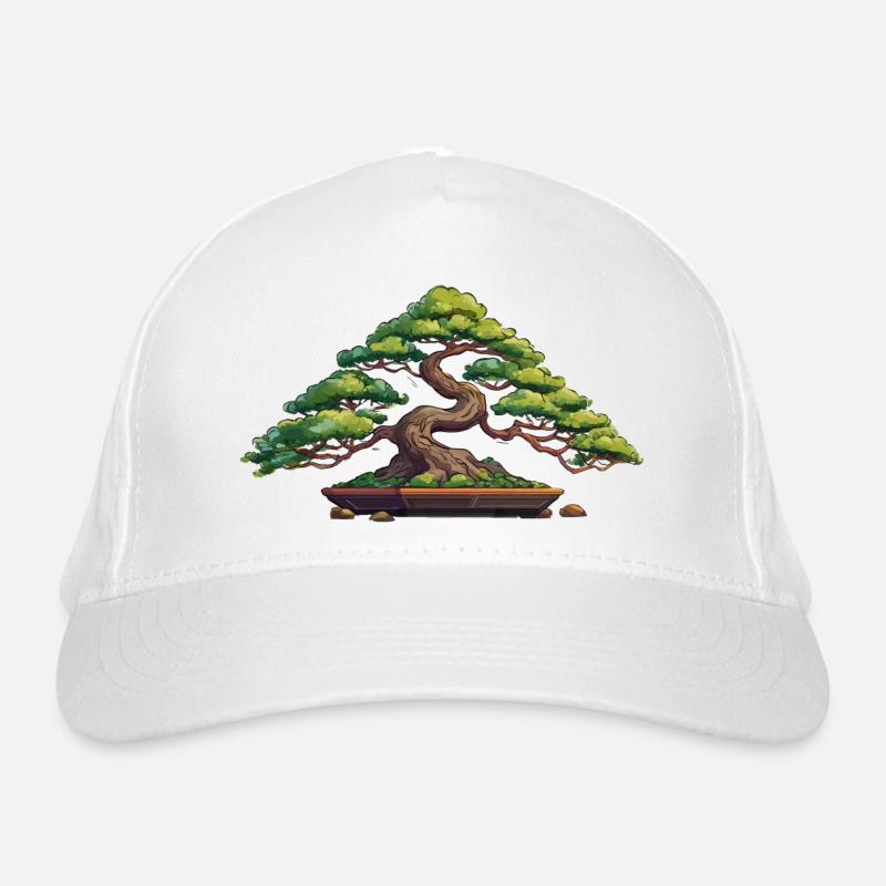 Bonsai Tree Zen Meditation Organic Baseball Cap