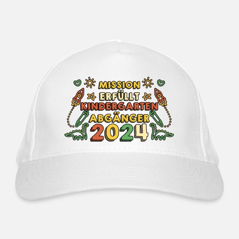 1st class school child beginning of school kindergarten day care E Organic Baseball Cap