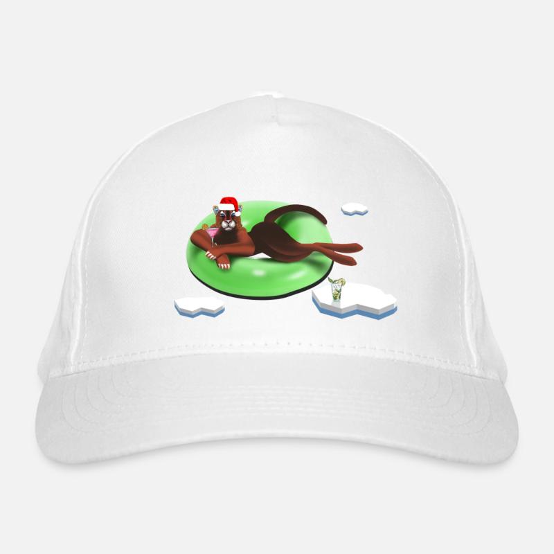 Cat on a Wheel Organic Baseball Cap