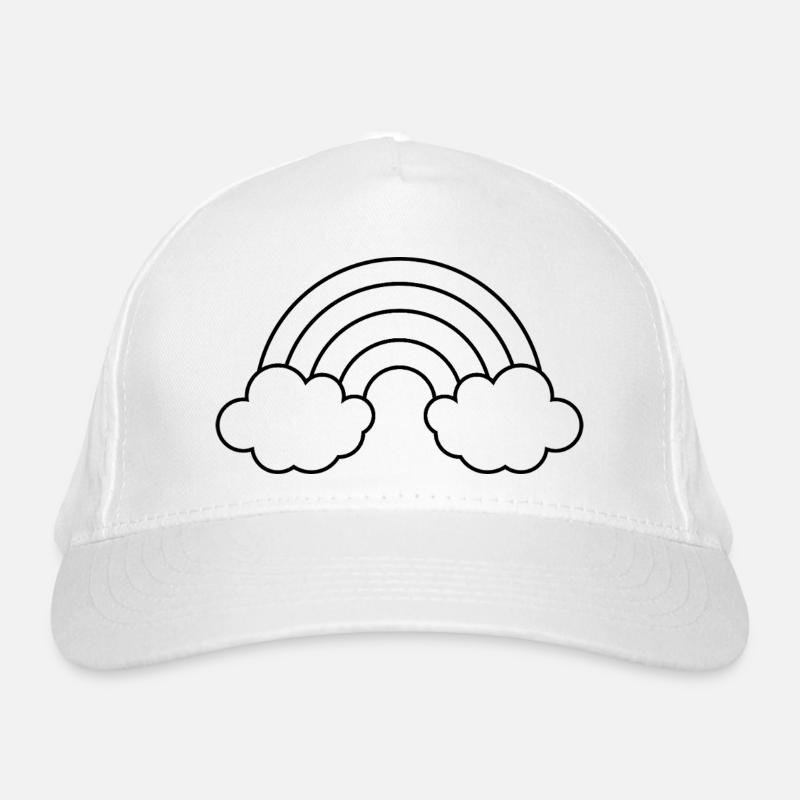 Rainbow outline Organic Baseball Cap
