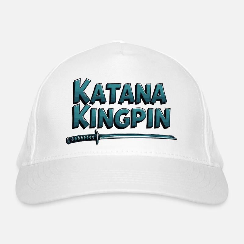 Katana Kingpin – Déclaration de Samouraï - Casquette classique bio - blanc