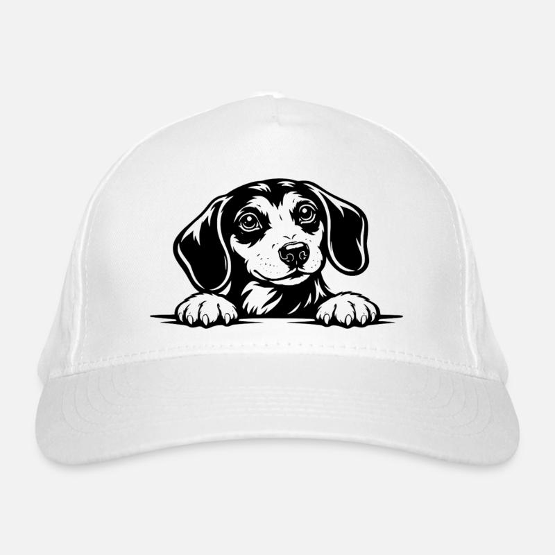 Dachshund with Paw Portrait Organic Baseball Cap