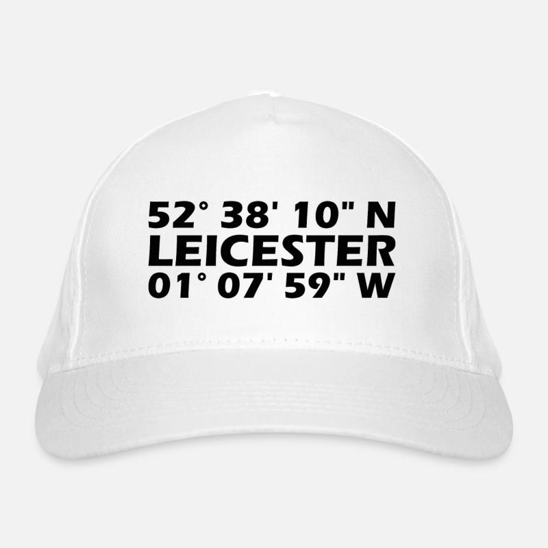 Leicester coordinates Organic Baseball Cap