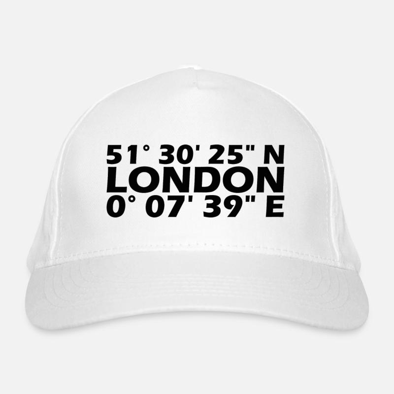 Coordonnées de Londres Casquette classique bio