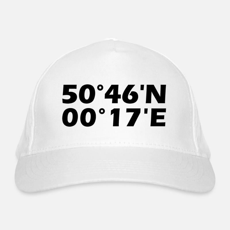 Eastbourne Coordinates Organic Baseball Cap
