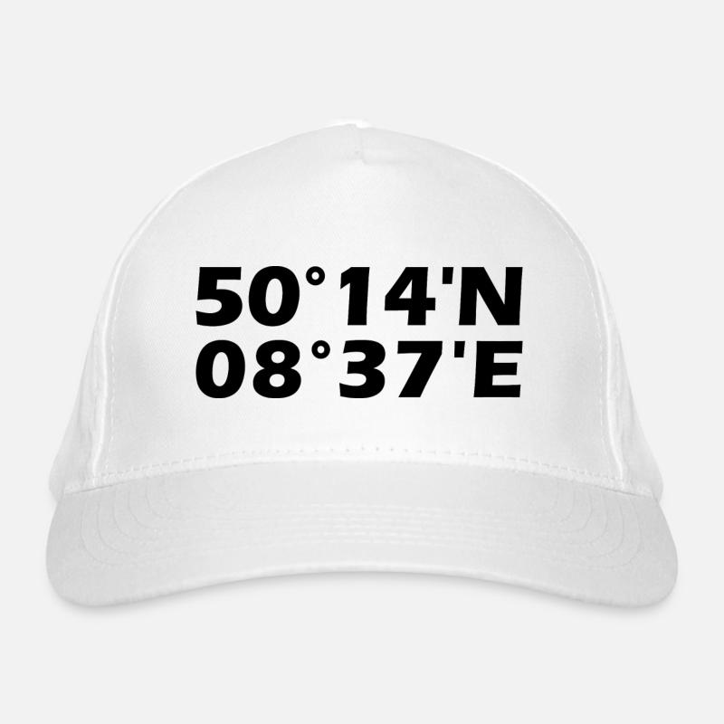 Bad Homburg in front of the altitude Coordinates Organic Baseball Cap