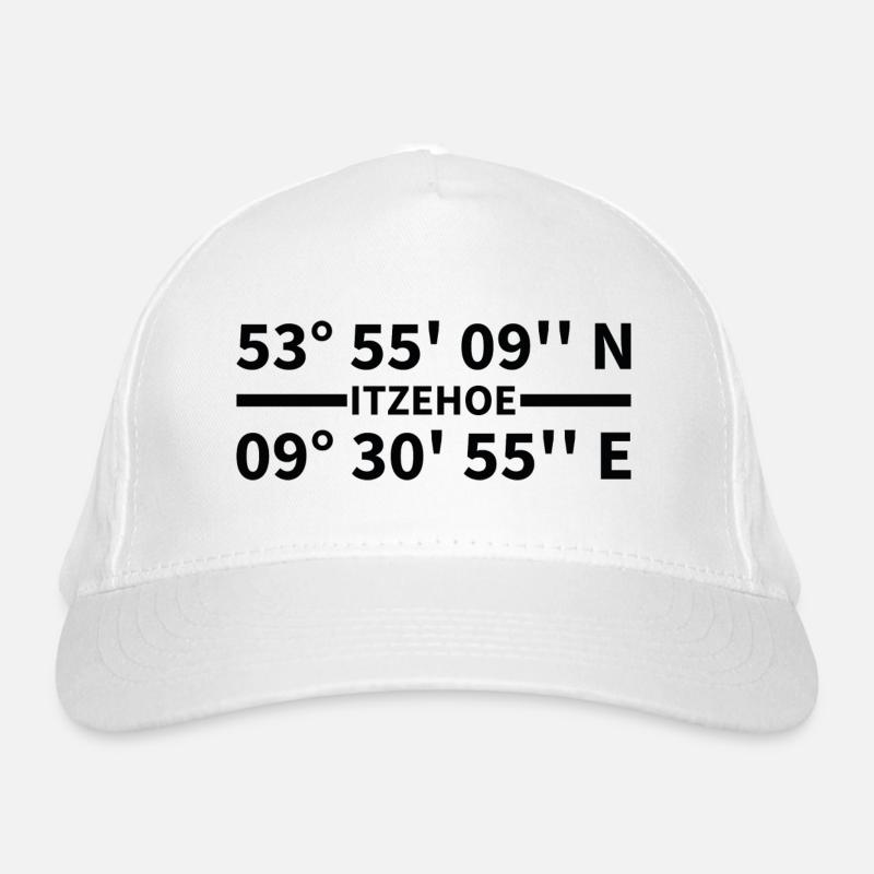 Itzehoe coordinates Organic Baseball Cap