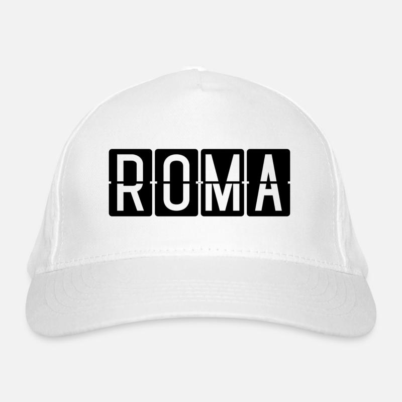 Panneau de l’aéroport de Rome Casquette classique bio
