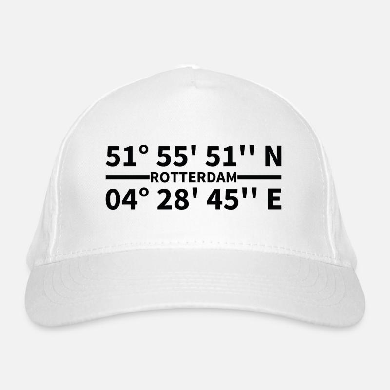 Rotterdam coordinates Organic Baseball Cap