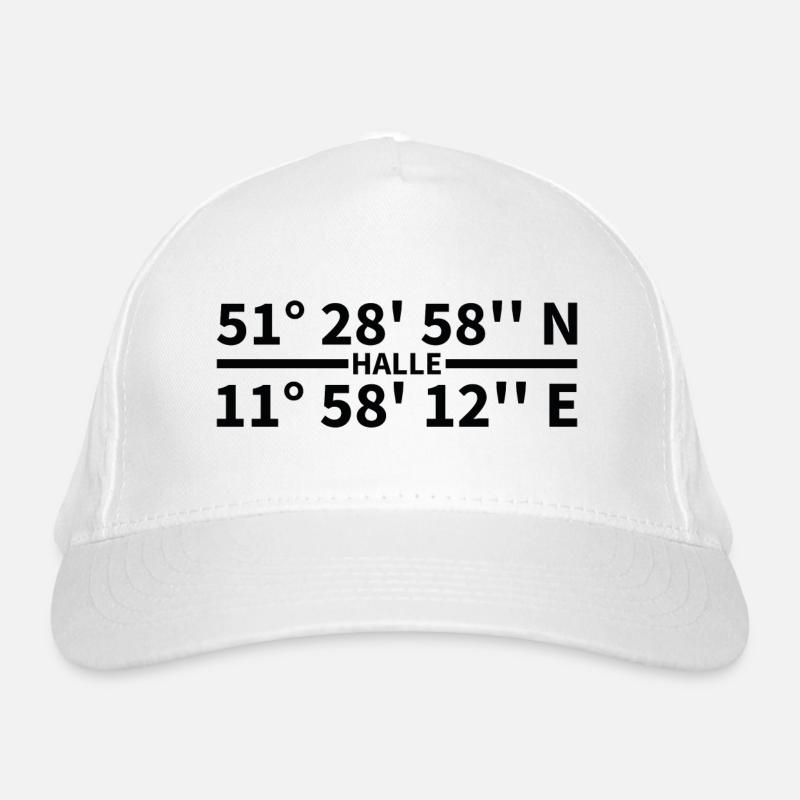 Coordonnées de Halle (Saale) Casquette classique bio