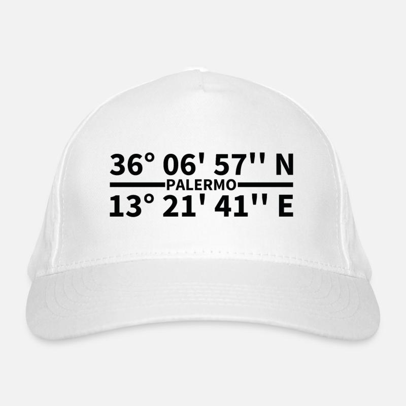 Palermo Coordinates Organic Baseball Cap