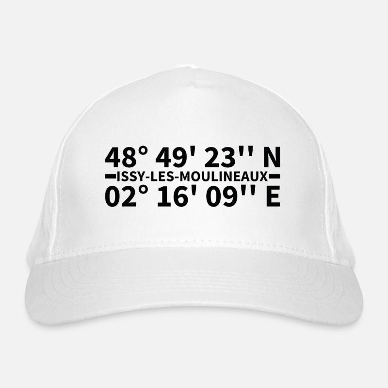 Issy-les-Moulineaux coordinates Organic Baseball Cap