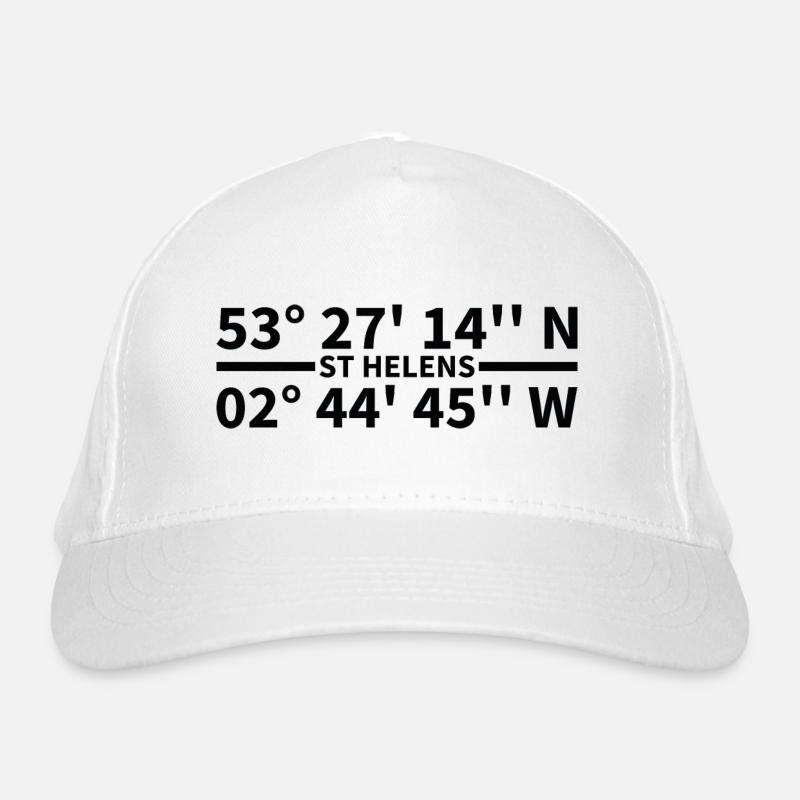 St Helens coordinates Organic Baseball Cap