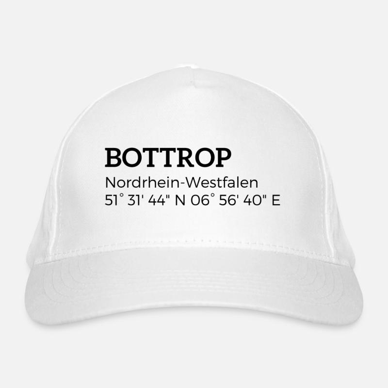 Bottrop North Rhine-Westphalia coordinates Organic Baseball Cap