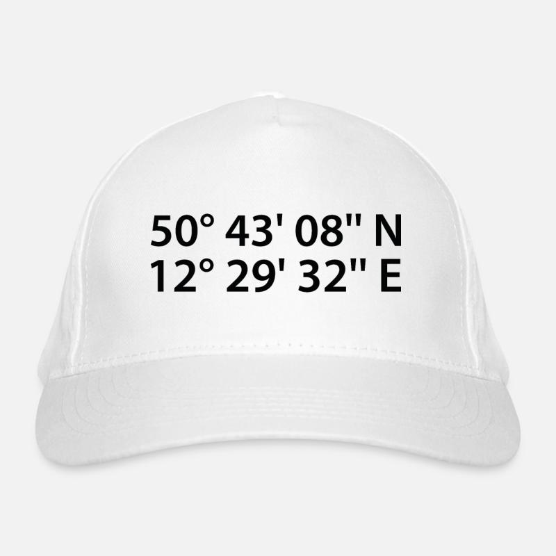 Zwickau coordinates Organic Baseball Cap