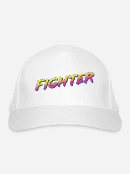 Fighter - Bio-Baseballkappe - Weiß