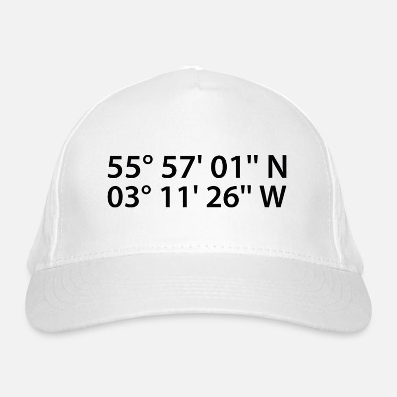 Edinburgh Coordinates Organic Baseball Cap