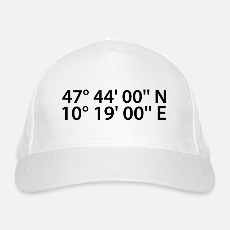 Kempten (Allgäu) coordinates Organic Baseball Cap