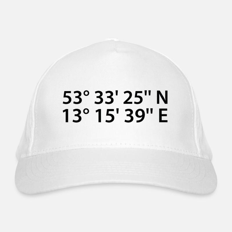 Neubrandenburg coordinates Organic Baseball Cap