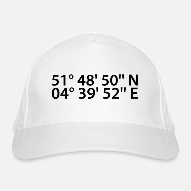Dordrecht coordinates Organic Baseball Cap