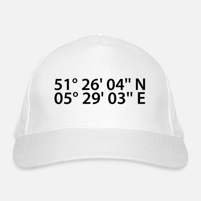 Eindhoven coordinates Organic Baseball Cap