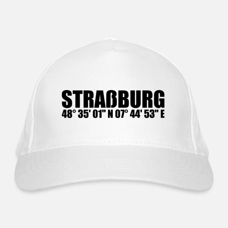 Coordonnées de Strasbourg Casquette classique bio
