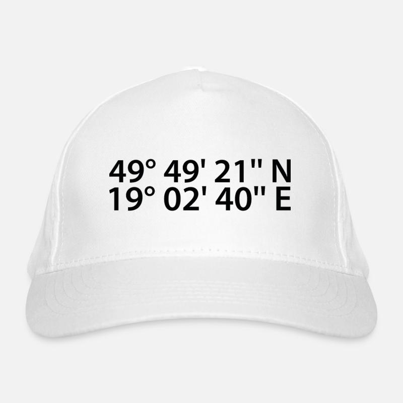 Bielsko-Biała coordinates Organic Baseball Cap