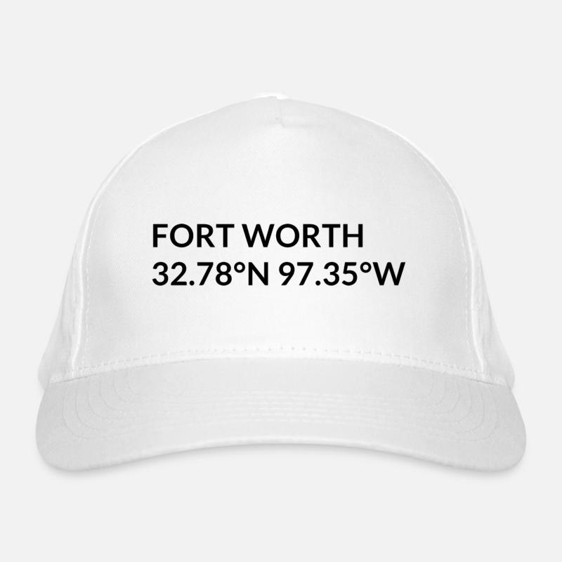 Coordonnées de Fort Worth, Texas, États-Unis Casquette classique bio