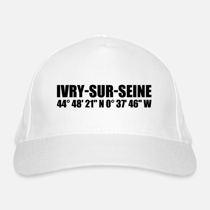 Ivry-sur-Seine coordinates Organic Baseball Cap