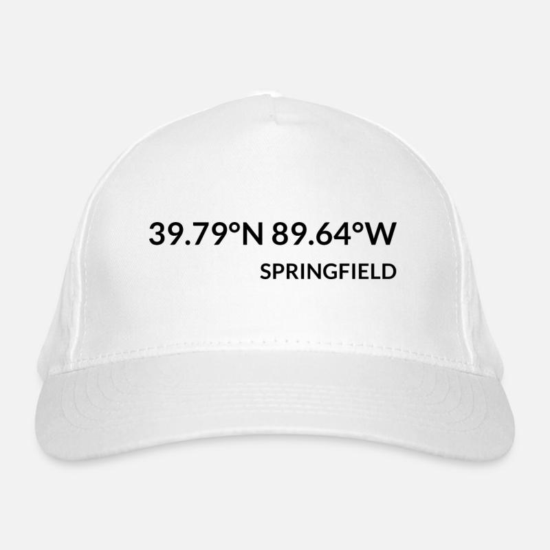 Coordonnées Springfield, Illinois, États-Unis Casquette classique bio