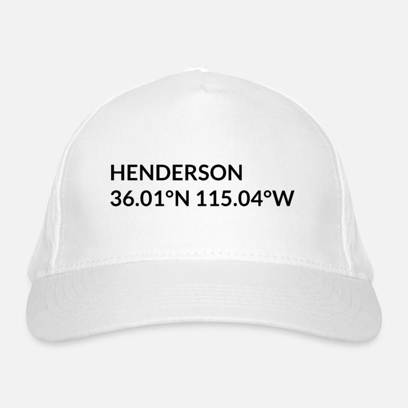 Henderson, Nevada, USA Coordinates Organic Baseball Cap