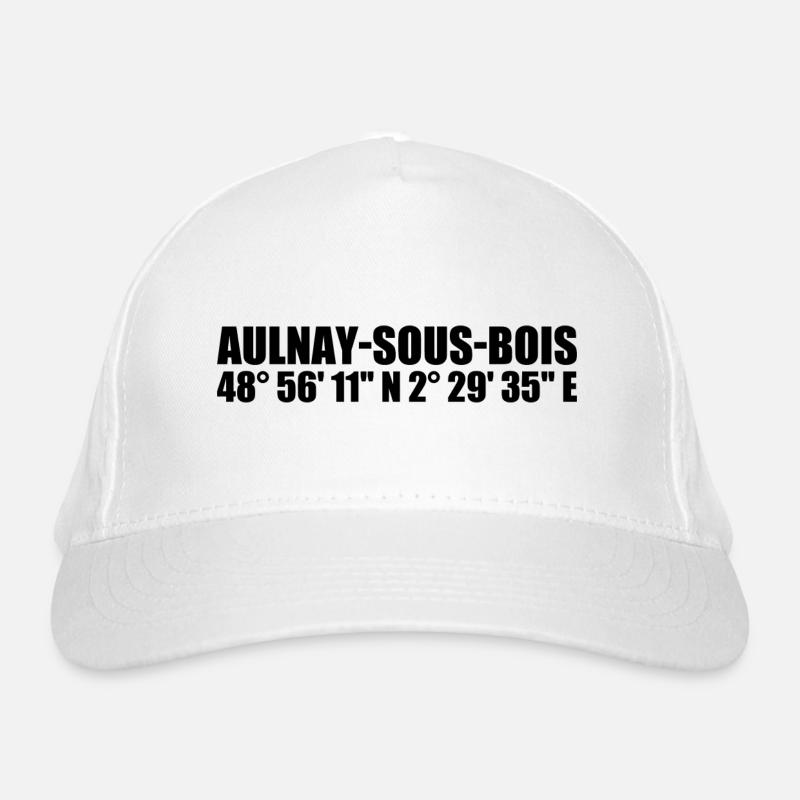 Aulnay-sous-Bois coordinates Organic Baseball Cap