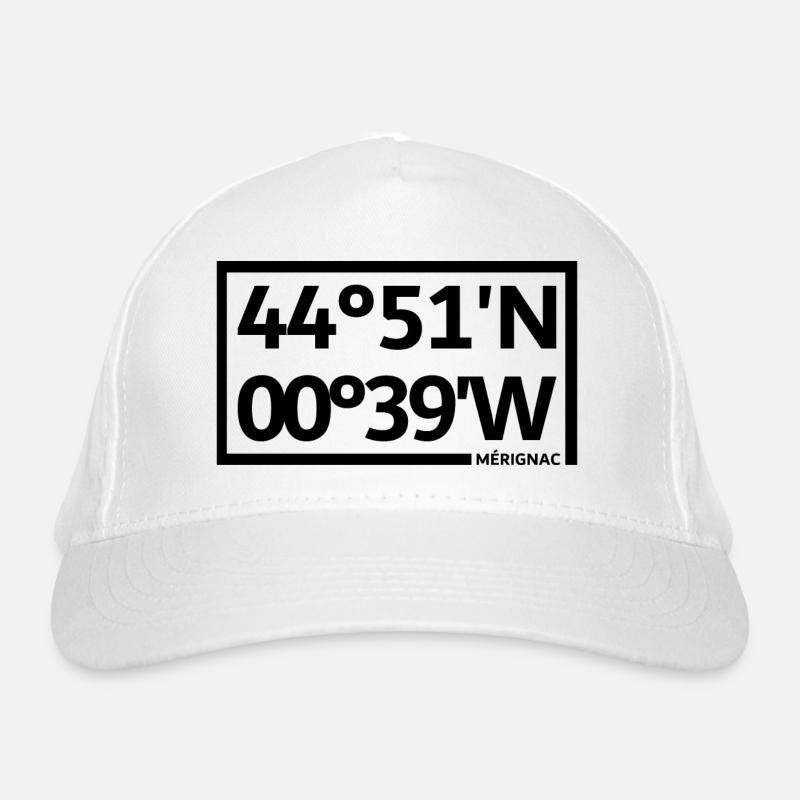 Mérignac coordinates Organic Baseball Cap