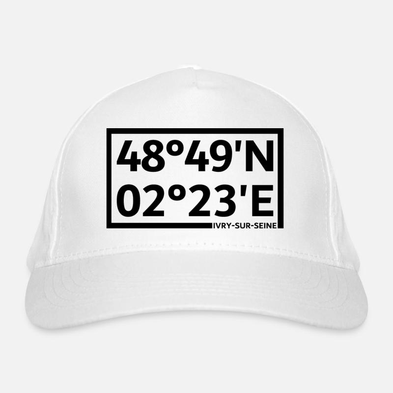 Ivry-sur-Seine coordinates Organic Baseball Cap
