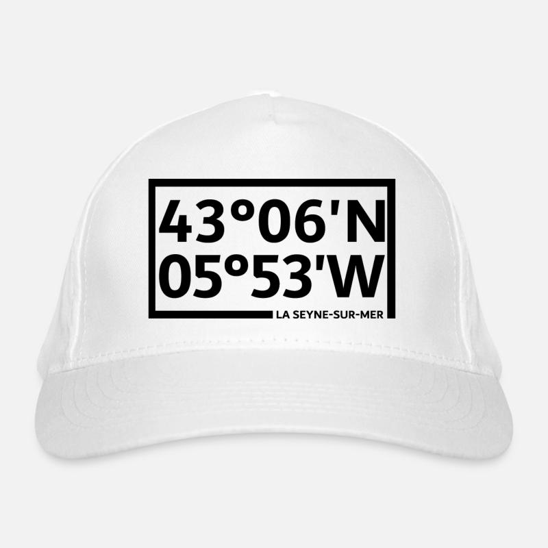 La Seyne-sur-Mer coordinates Organic Baseball Cap