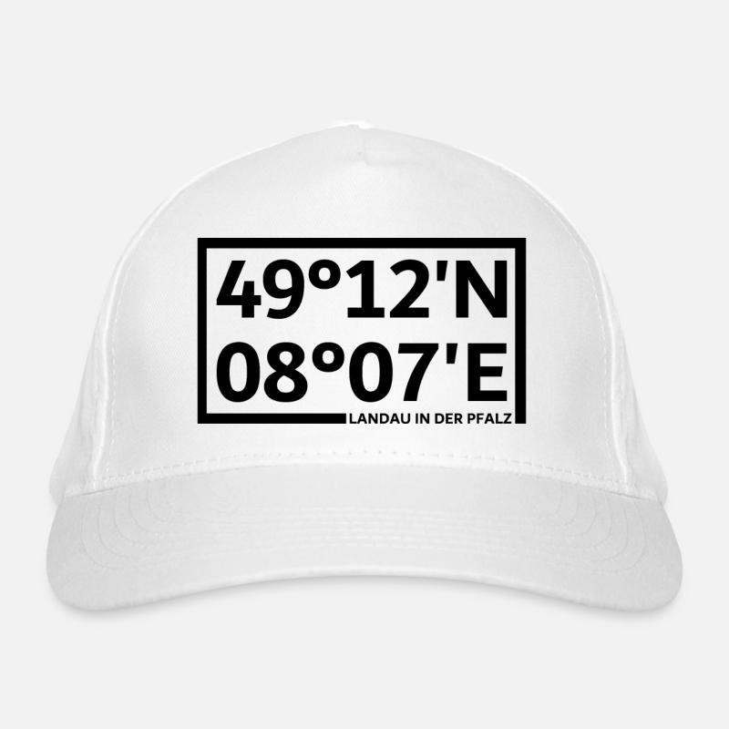 Landau in der Pfalz coordinates Organic Baseball Cap