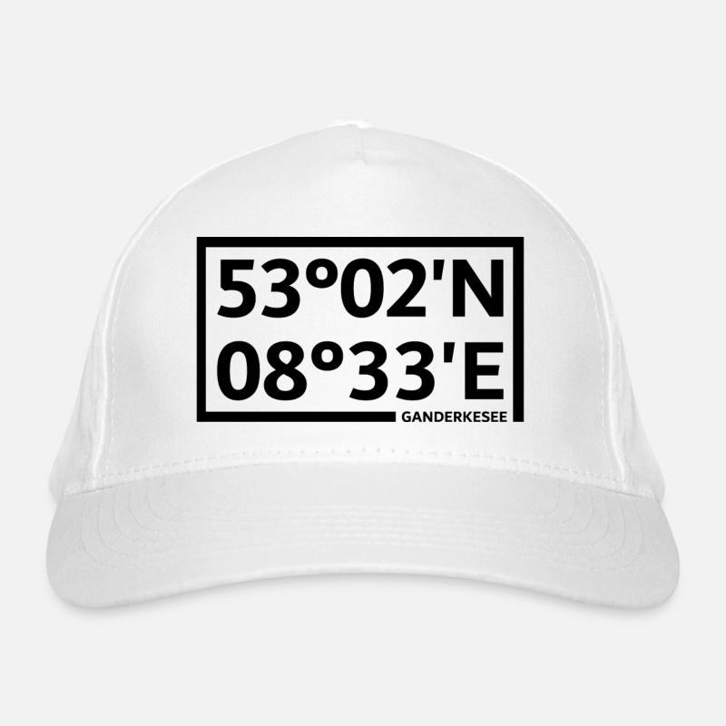 Ganderkesee coordinates Organic Baseball Cap
