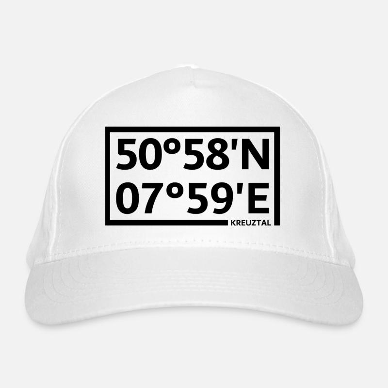 Kreuztal coordinates Organic Baseball Cap