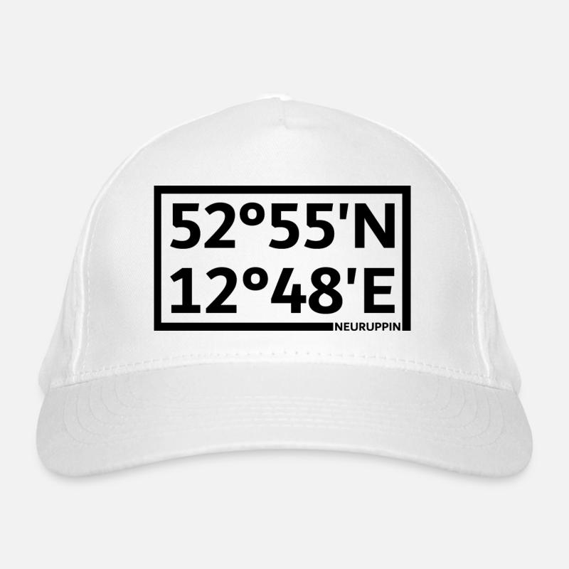 Neuruppin coordinates Organic Baseball Cap