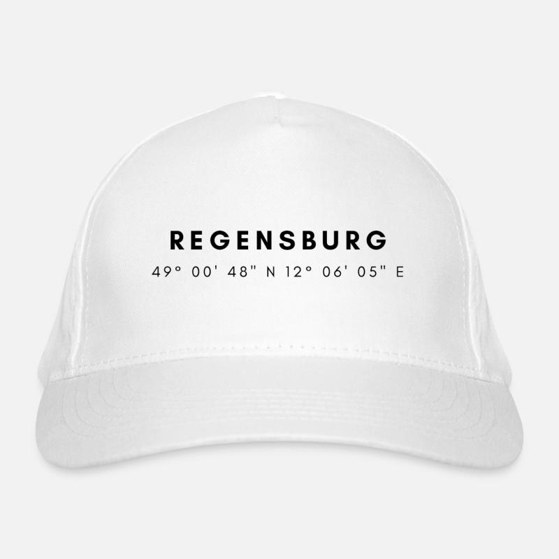 Regensburg coordinates Organic Baseball Cap