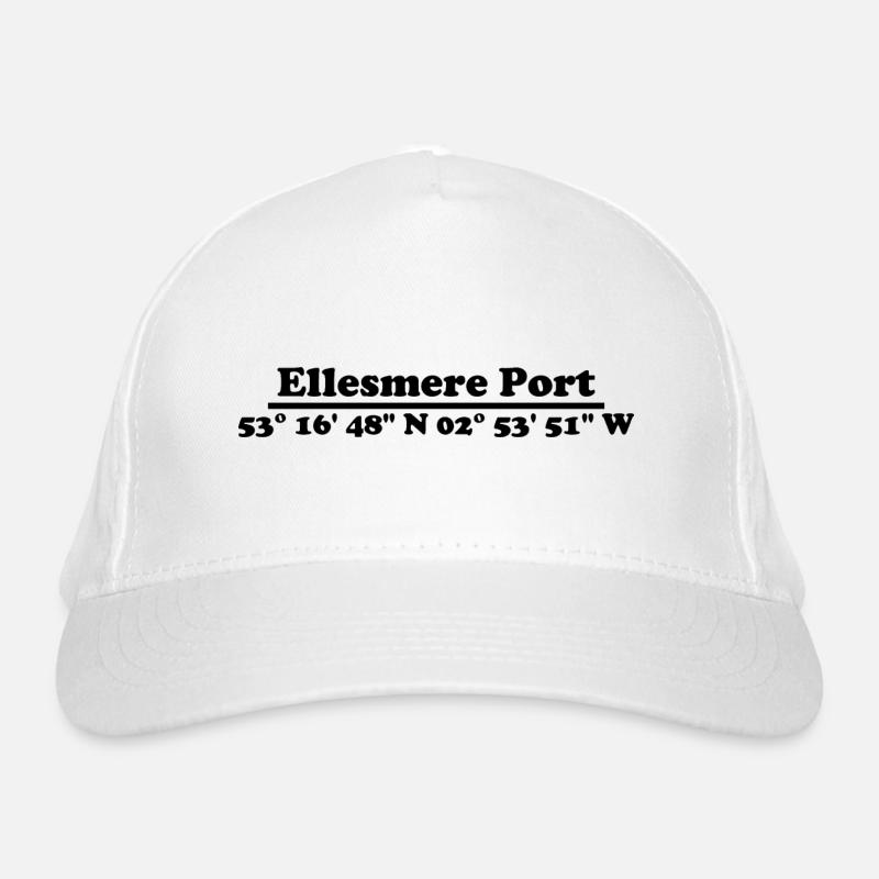 Ellesmere Port Coordinates Organic Baseball Cap