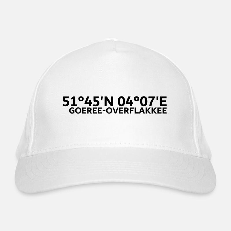 Coordonnées Goeree-Overflakkee Casquette classique bio