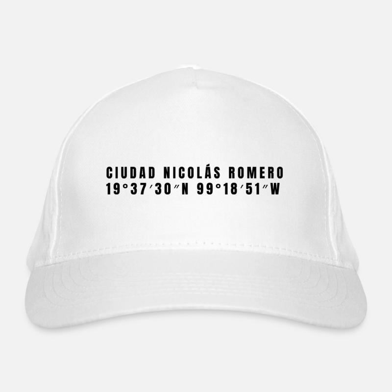 State of Mexico Mexico Coordinates Organic Baseball Cap