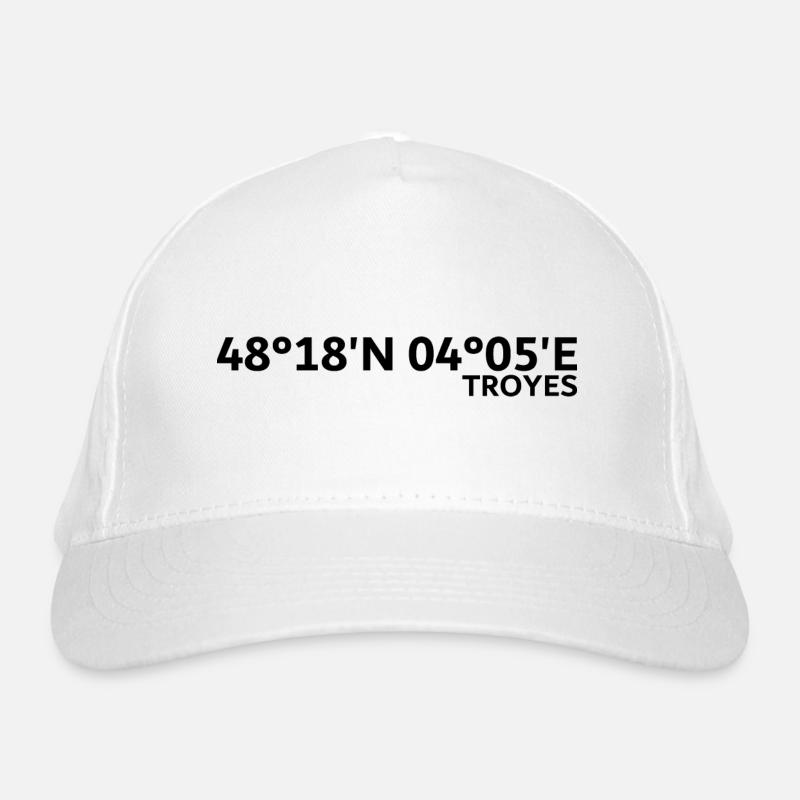 Troyes coordinates Organic Baseball Cap
