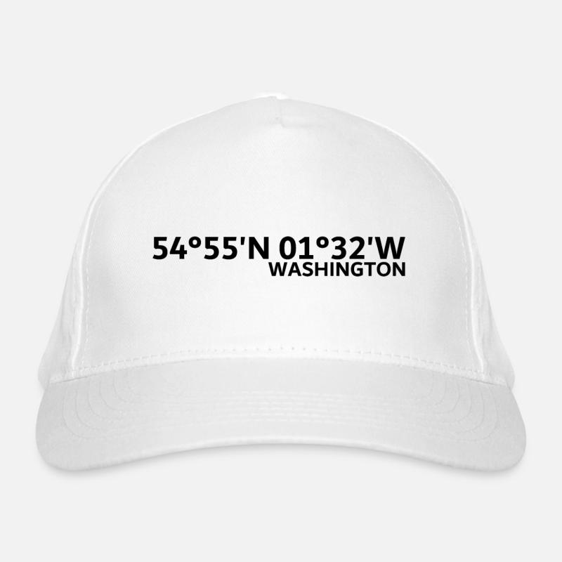 Washington Coordinates Organic Baseball Cap
